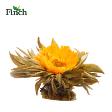 Finch Hot Sale floreciente bola de té con flor de caléndula en paquete de regalo